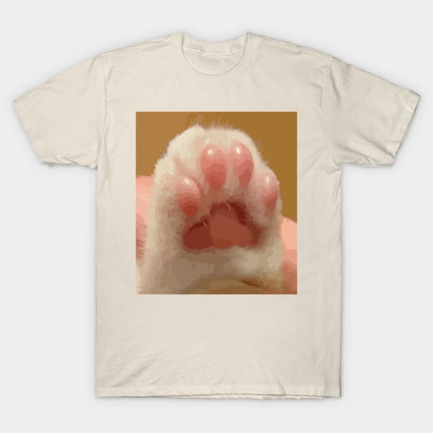 tiny cat paw T-Shirt by Venus Print